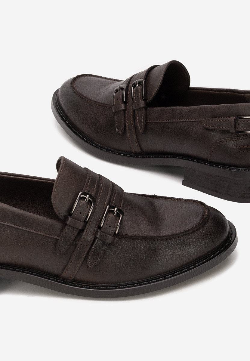 Brązowe półbuty damskie Norisa