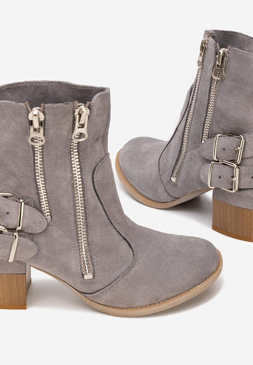 Szare botki na słupku Laroya V5 Szare botki na słupku Laroya V5