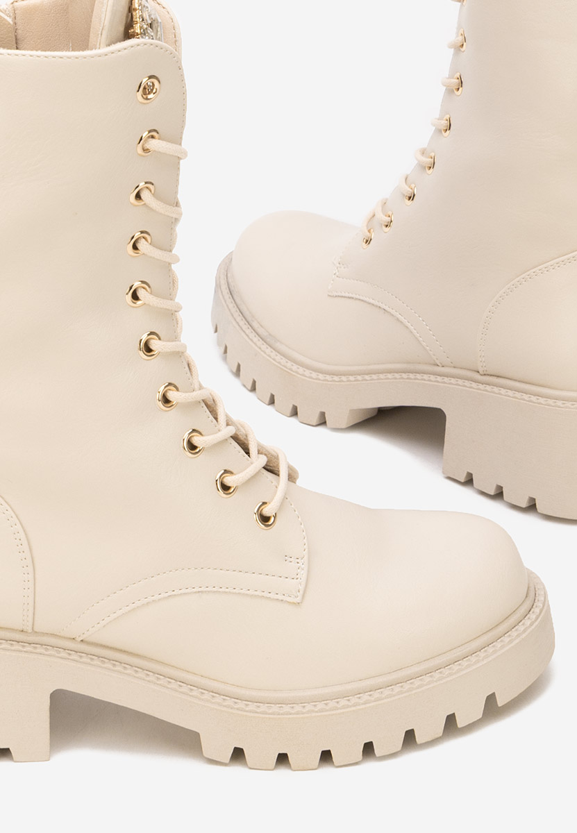 Beżowe workery damskie Noblesa V2