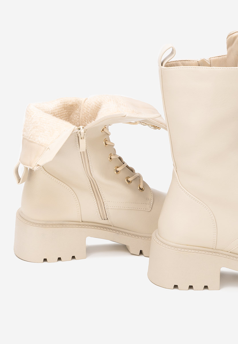 Beżowe workery damskie Noblesa V2