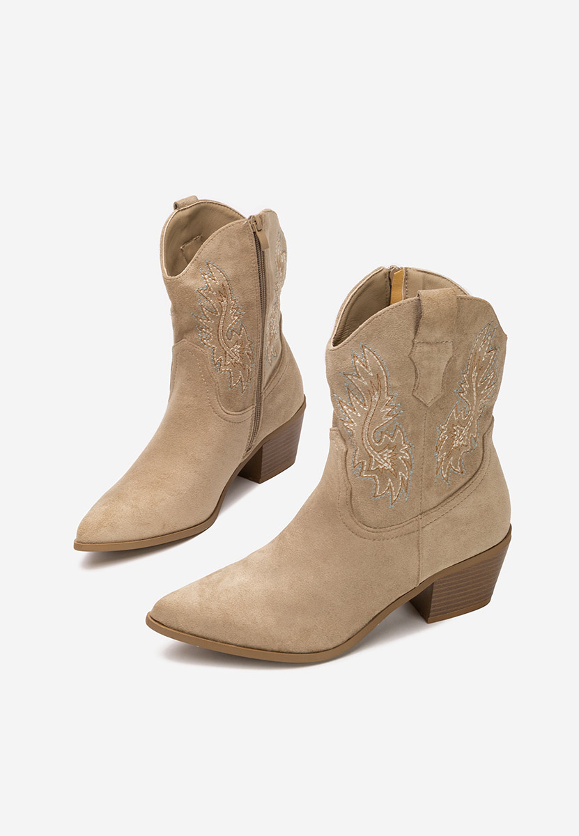 Khaki kowbojki damskie Kerry