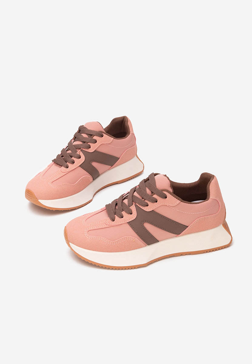 Różowe sneakersy damskie Genna