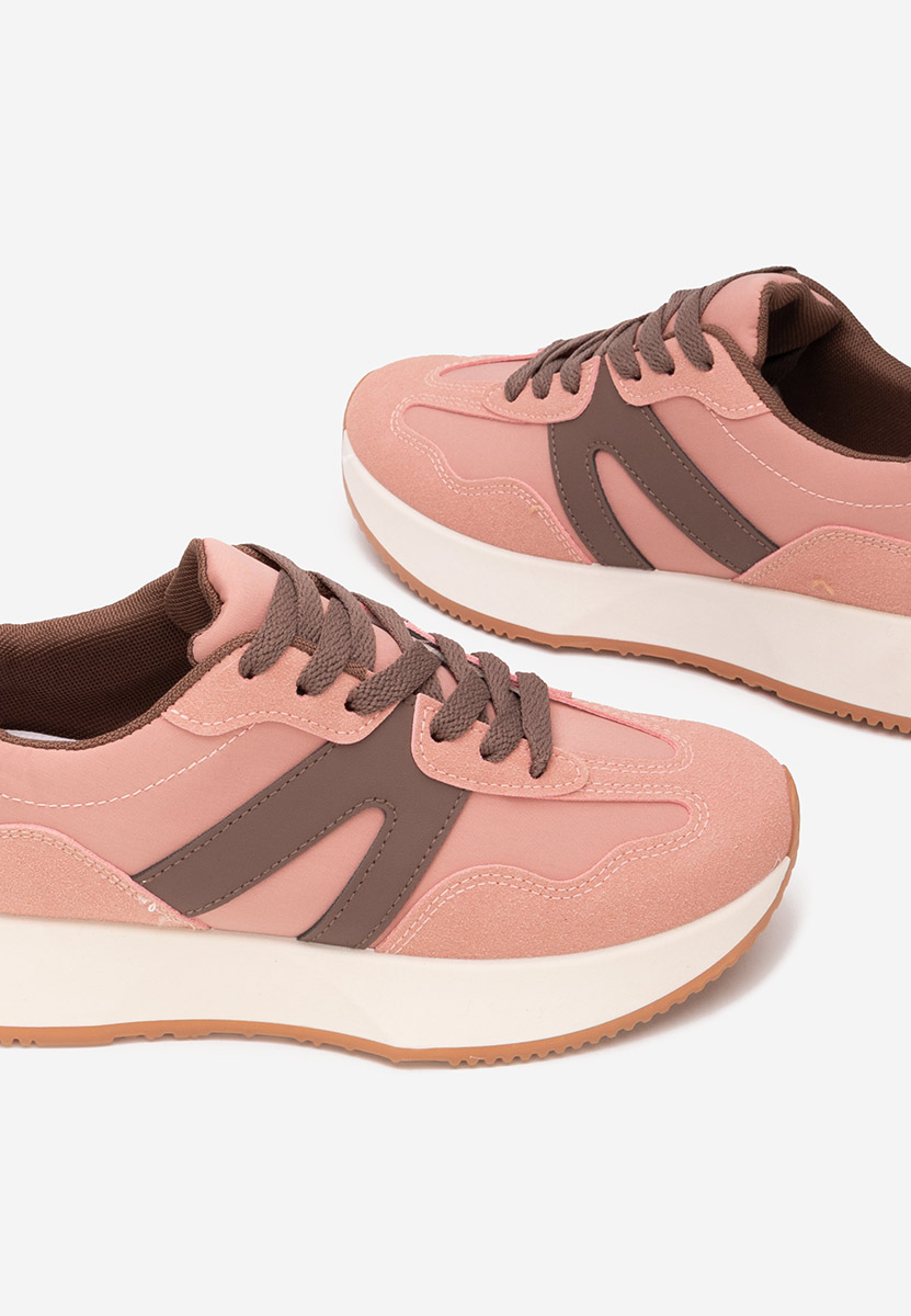 Różowe sneakersy damskie Genna