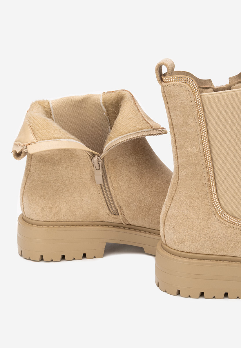 Beżowe botki chelsea Brisaya V2