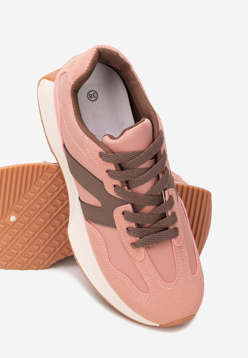 Różowe sneakersy damskie Genna