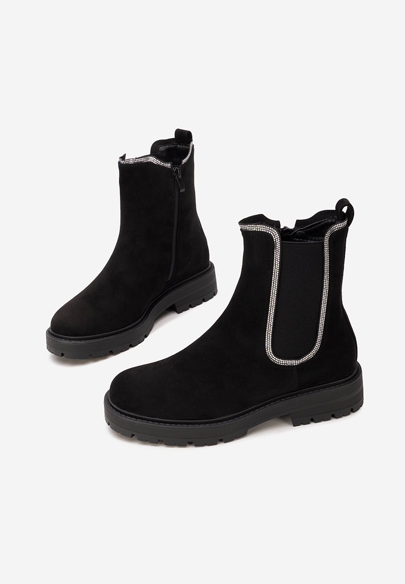 Czarne botki chelsea Brisaya V2