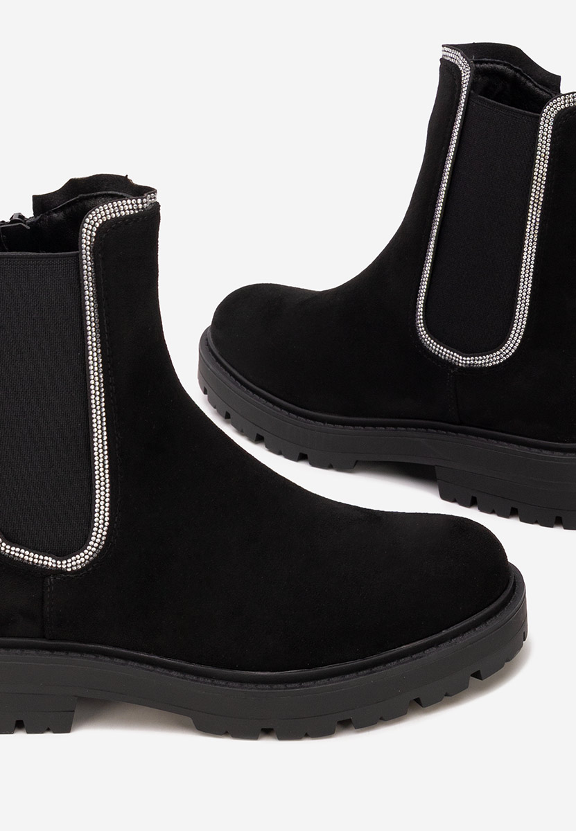 Czarne botki chelsea Brisaya V2