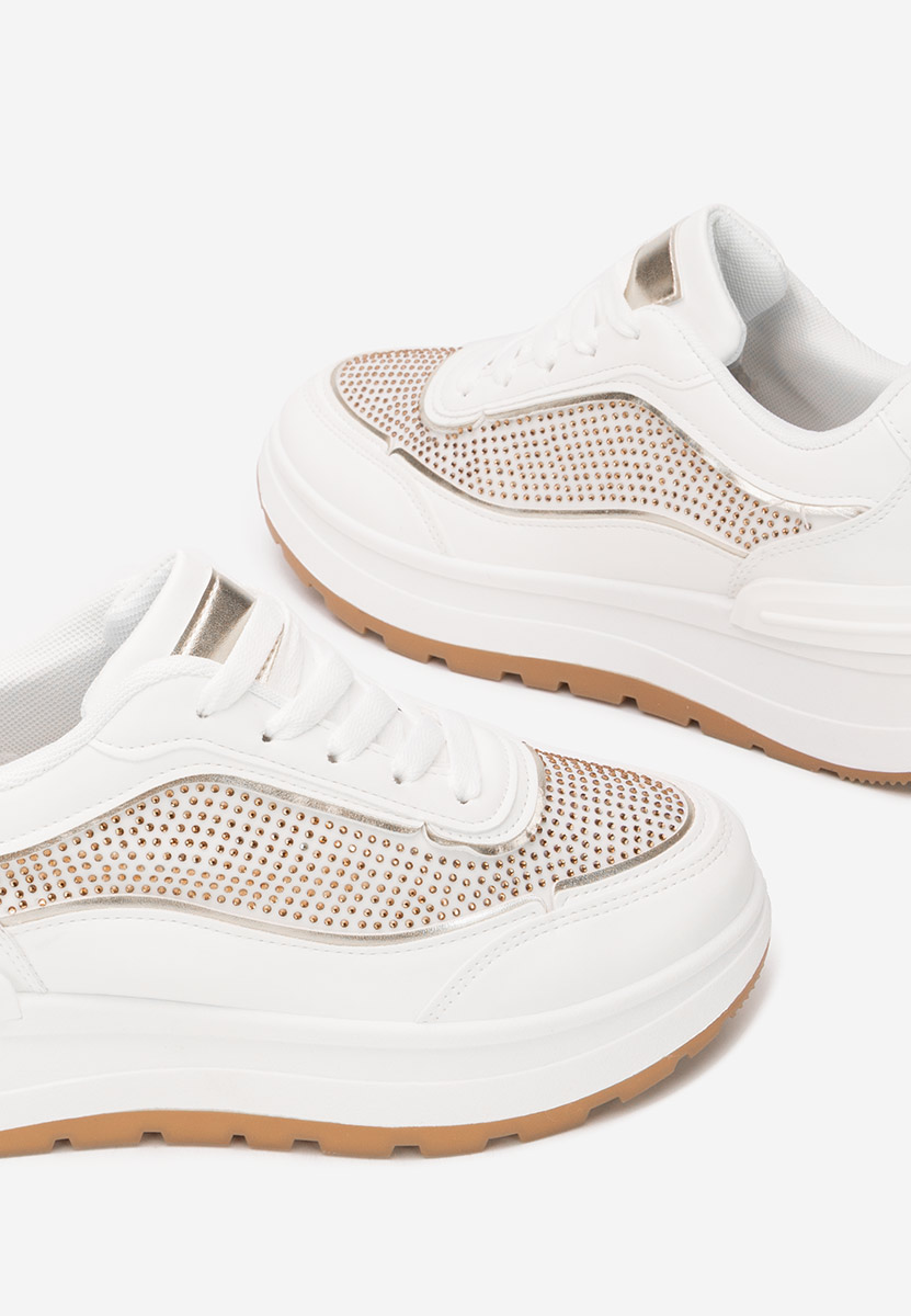 Białe sneakersy damskie Dalyana
