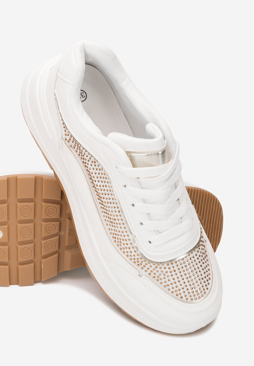 Białe sneakersy damskie Dalyana