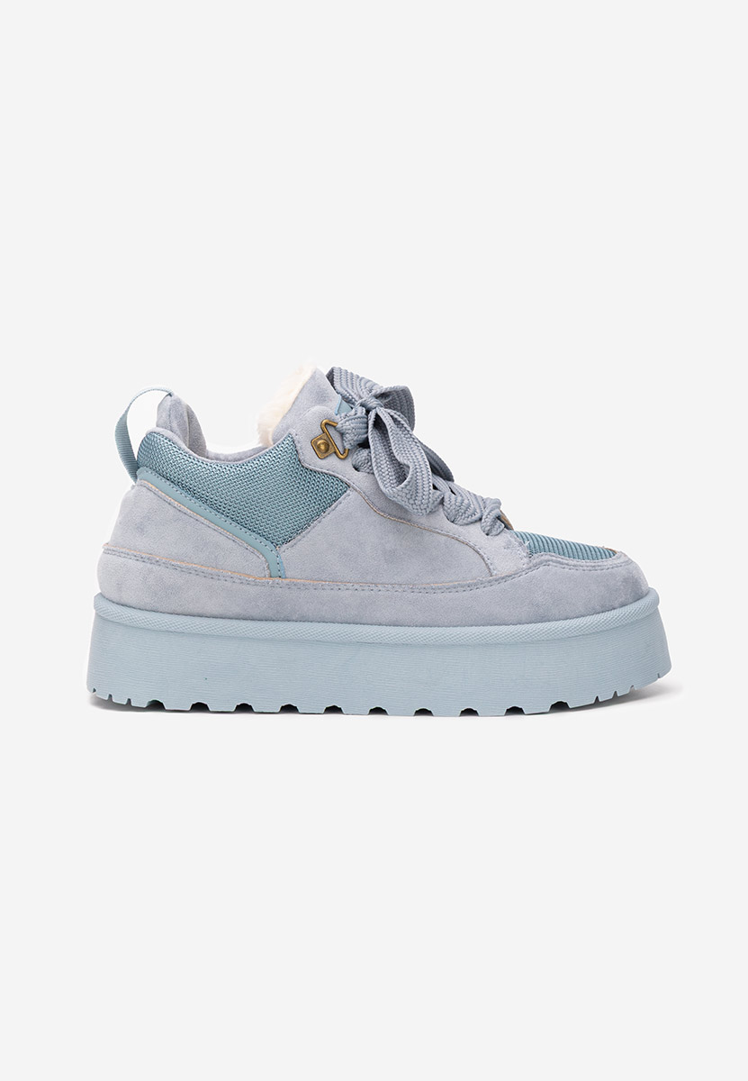 Niebieskie sneakersy na platformie Isariel