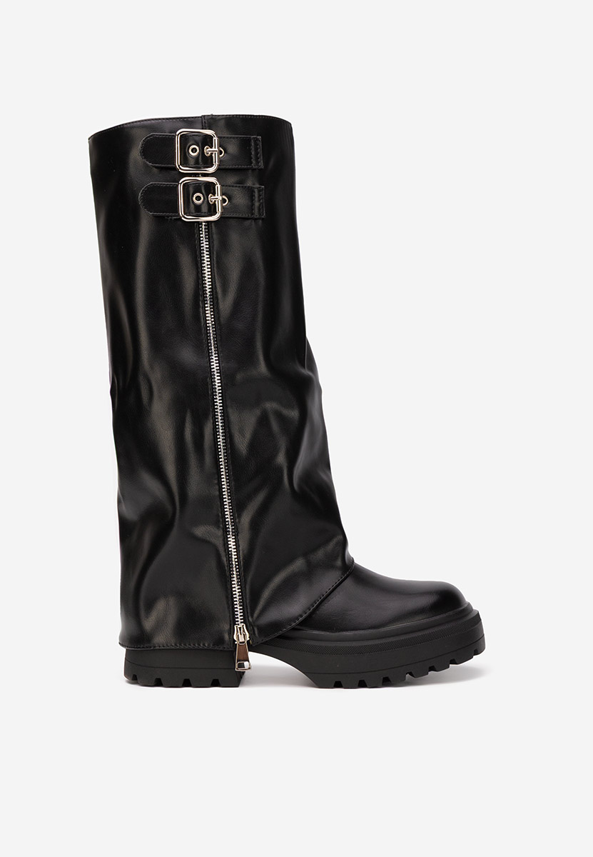 Czarne kozaki damskie Jorena