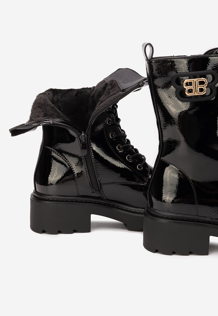 Czarne trapery damskie Bettina