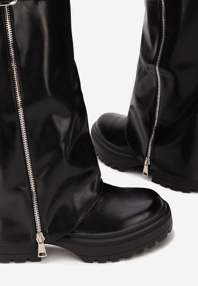 Czarne kozaki damskie Jorena