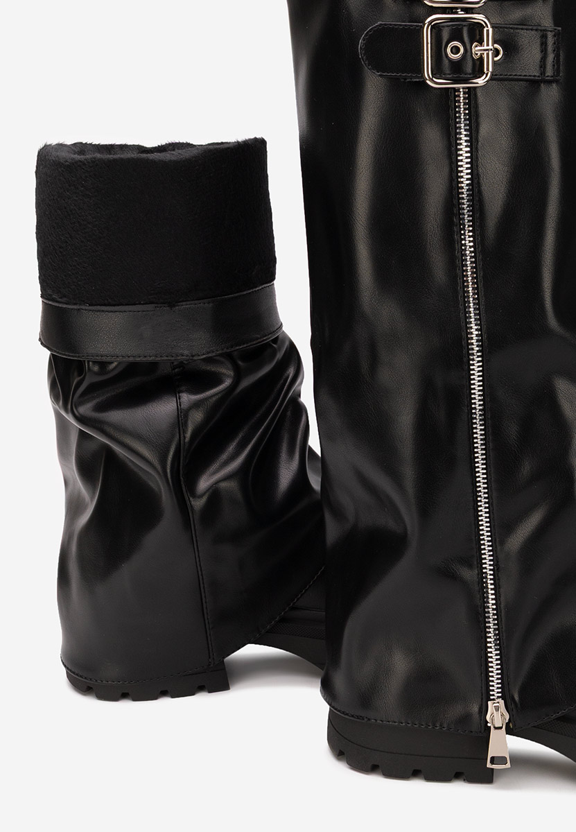 Czarne kozaki damskie Jorena