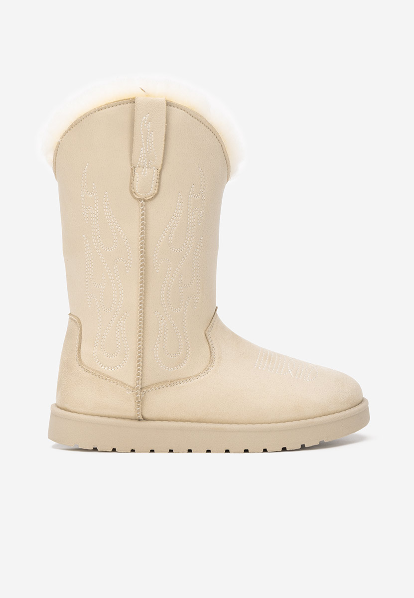 Beżowe zimowe buty damskie Prisina Beżowe zimowe buty damskie Prisina