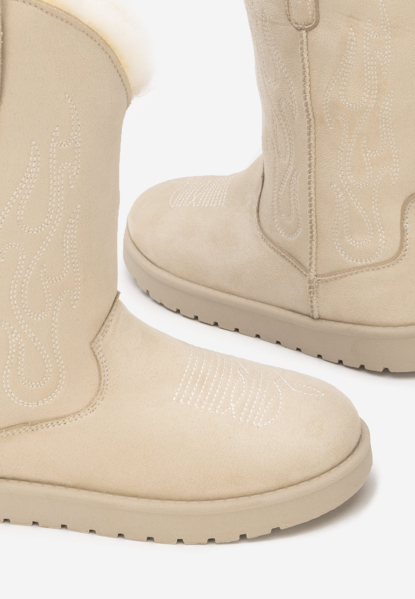 Beżowe zimowe buty damskie Prisina Beżowe zimowe buty damskie Prisina