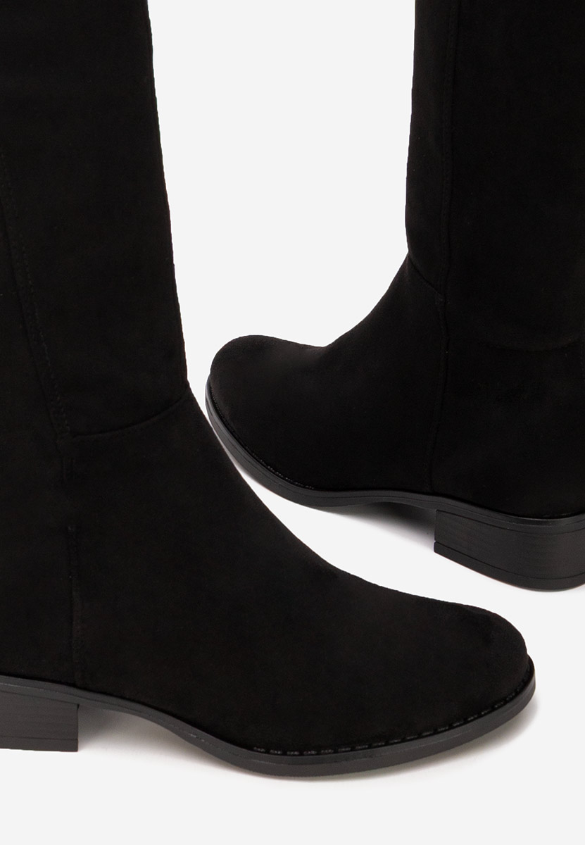 Czarne długie kozaki za kolano Inies Czarne długie kozaki za kolano Inies