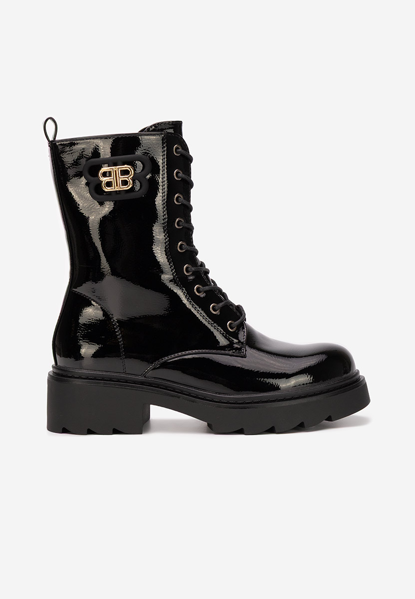 Czarne trapery damskie Bettina