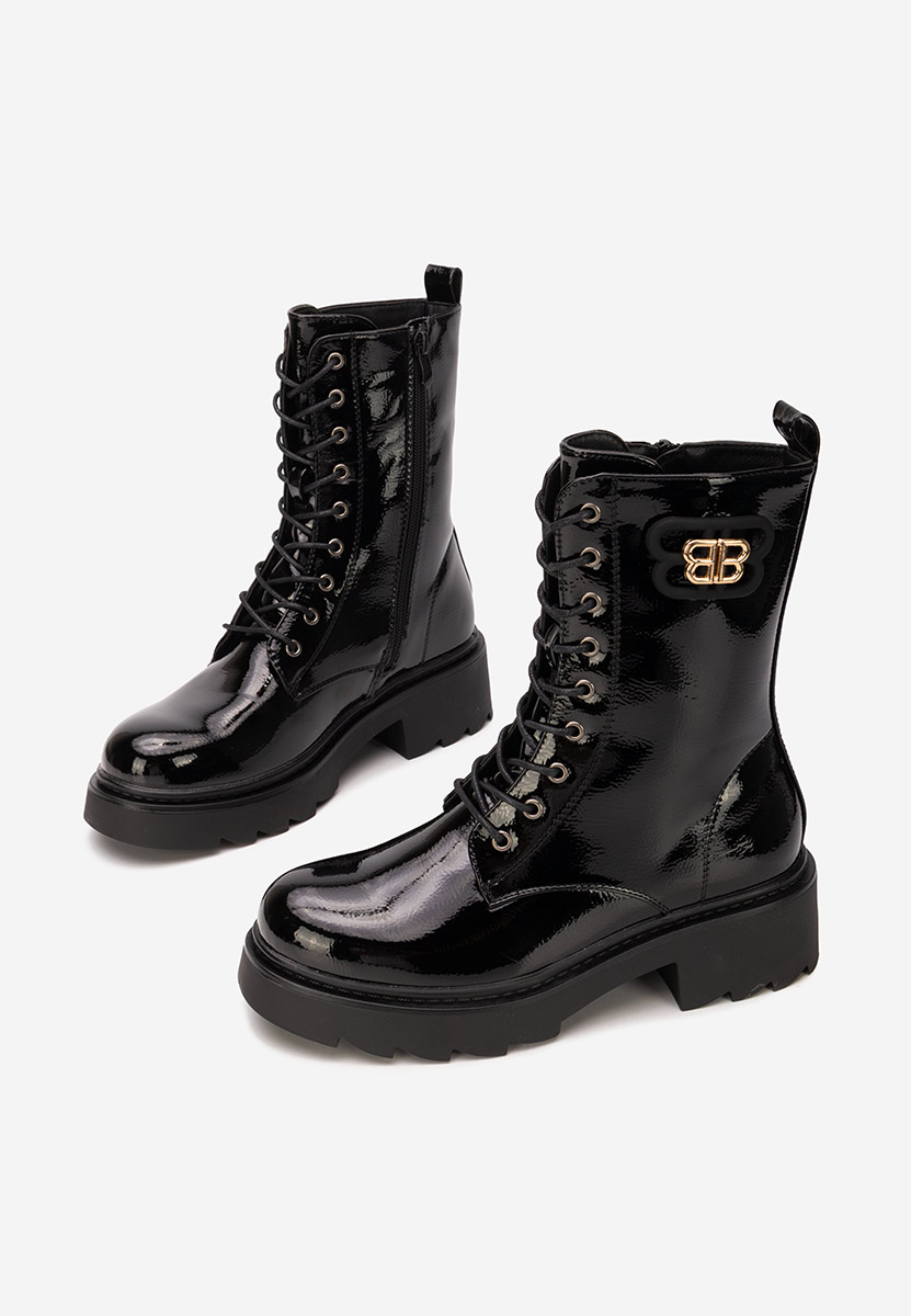 Czarne trapery damskie Bettina