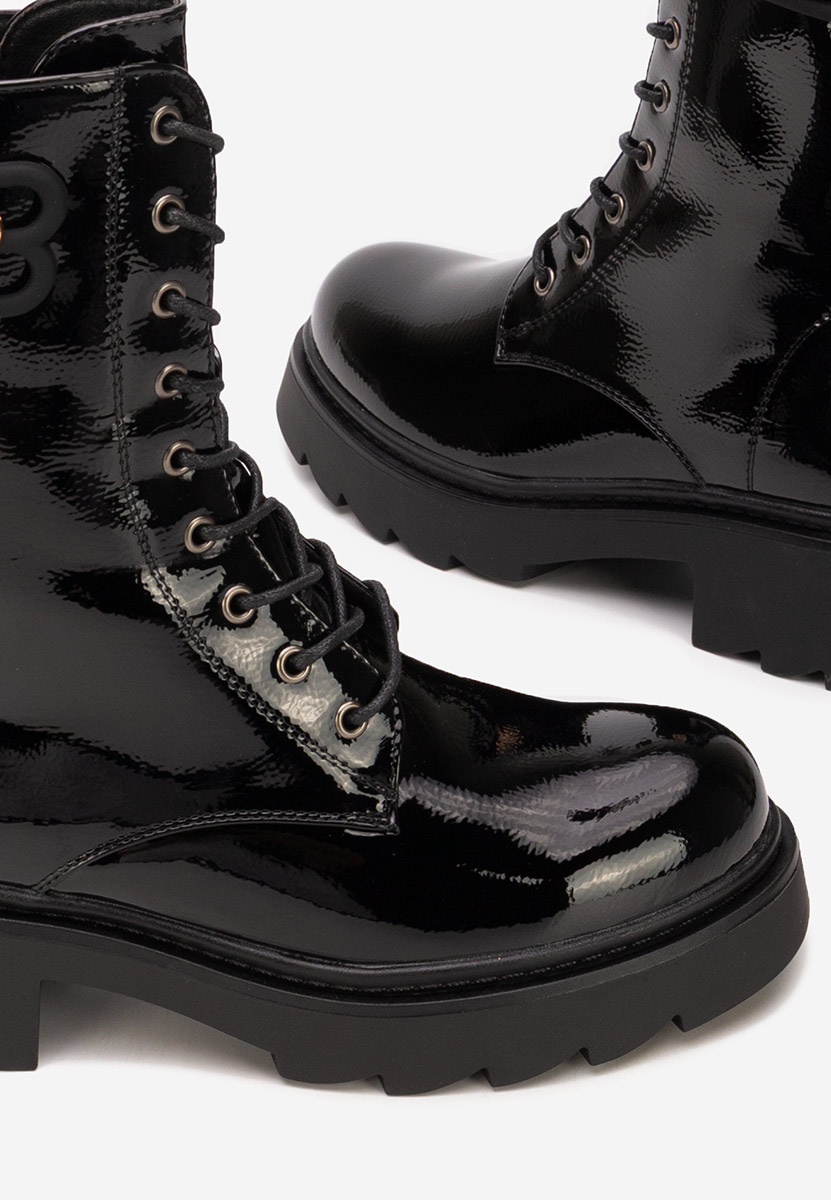 Czarne trapery damskie Bettina