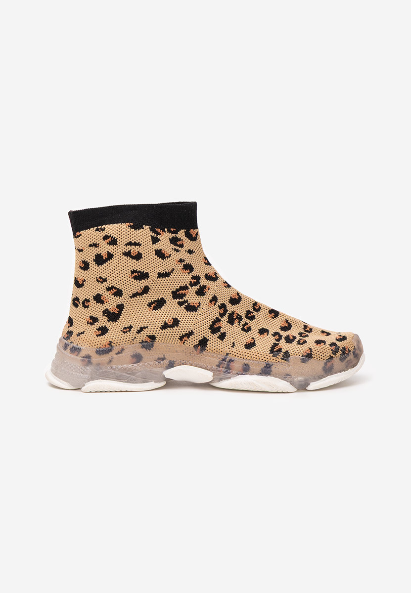 Beżowe sneakersy dziewczęce Denoa