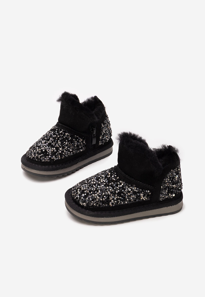 Czarne kozaki dziewczęce Semida