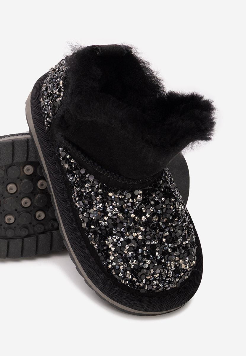 Czarne kozaki dziewczęce Semida