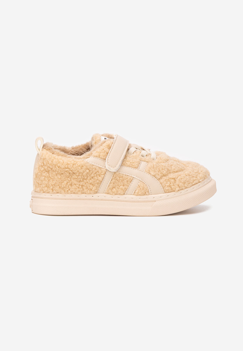 Beżowe sneakersy dziewczęce Hulia