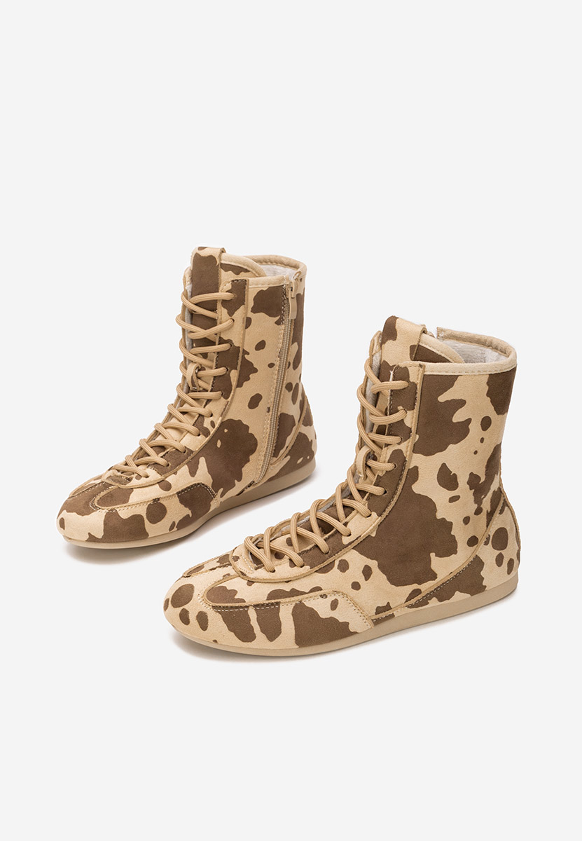 Wężowe trampki wysokie damskie Rodnei