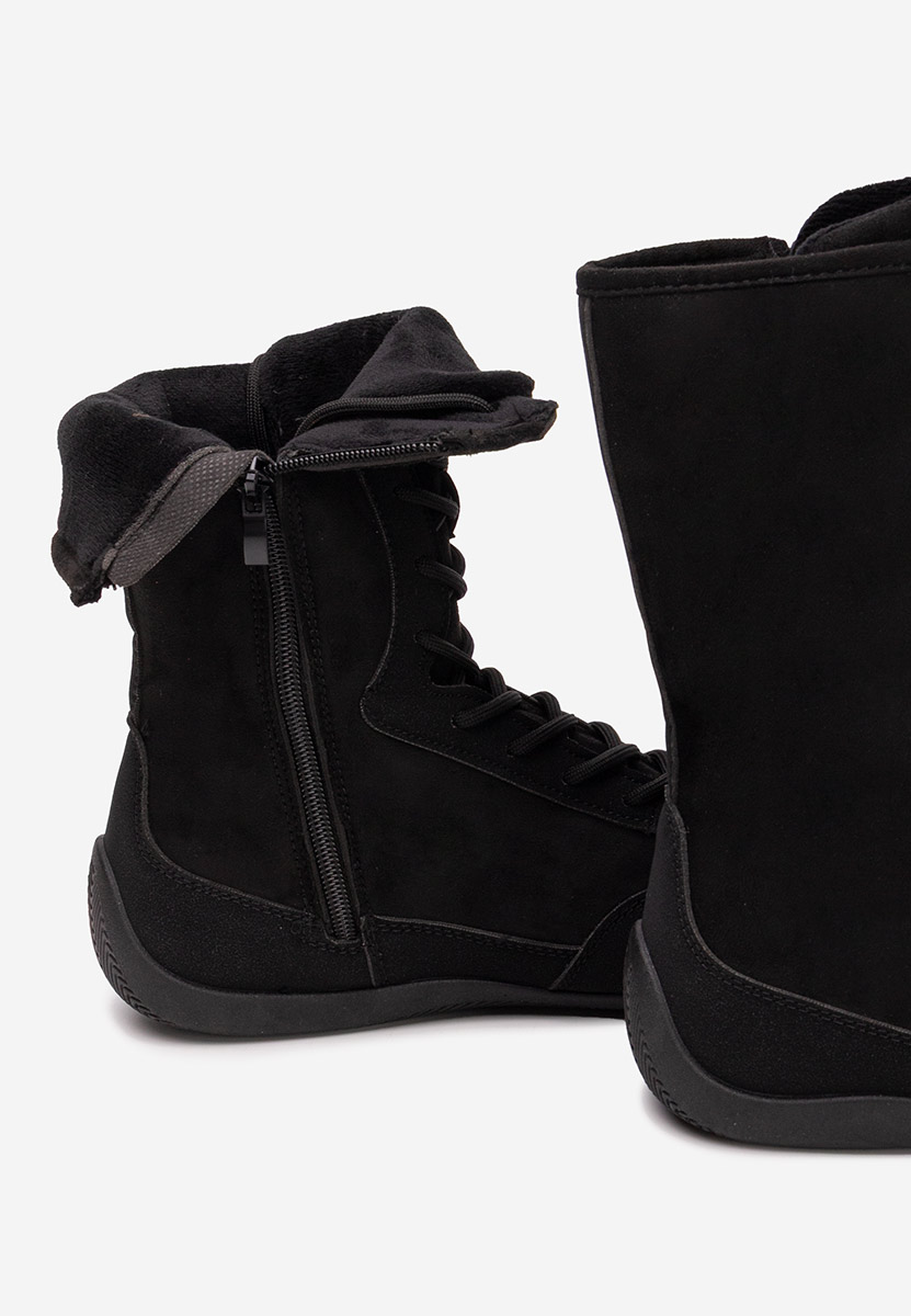 Czarne trampki wysokie damskie Stelia