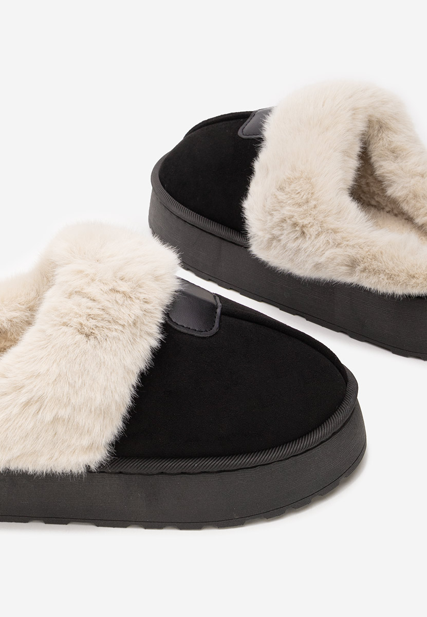 Czarne drewniaki Flufina