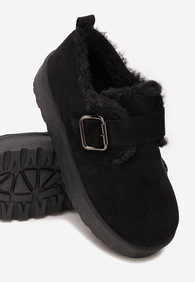Czarne botki damskie ocieplane Suzie Czarne botki damskie ocieplane Suzie