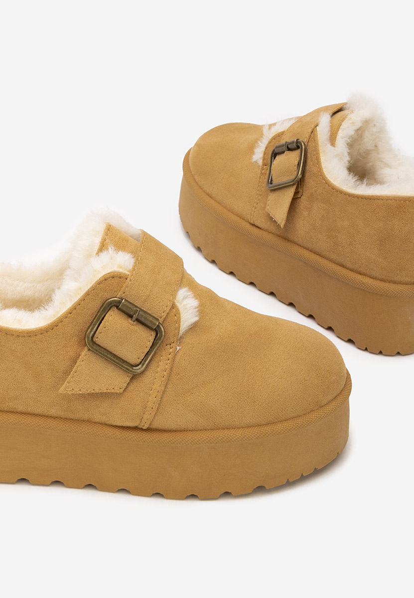 Camelowe botki damskie ocieplane Suzie Camelowe botki damskie ocieplane Suzie