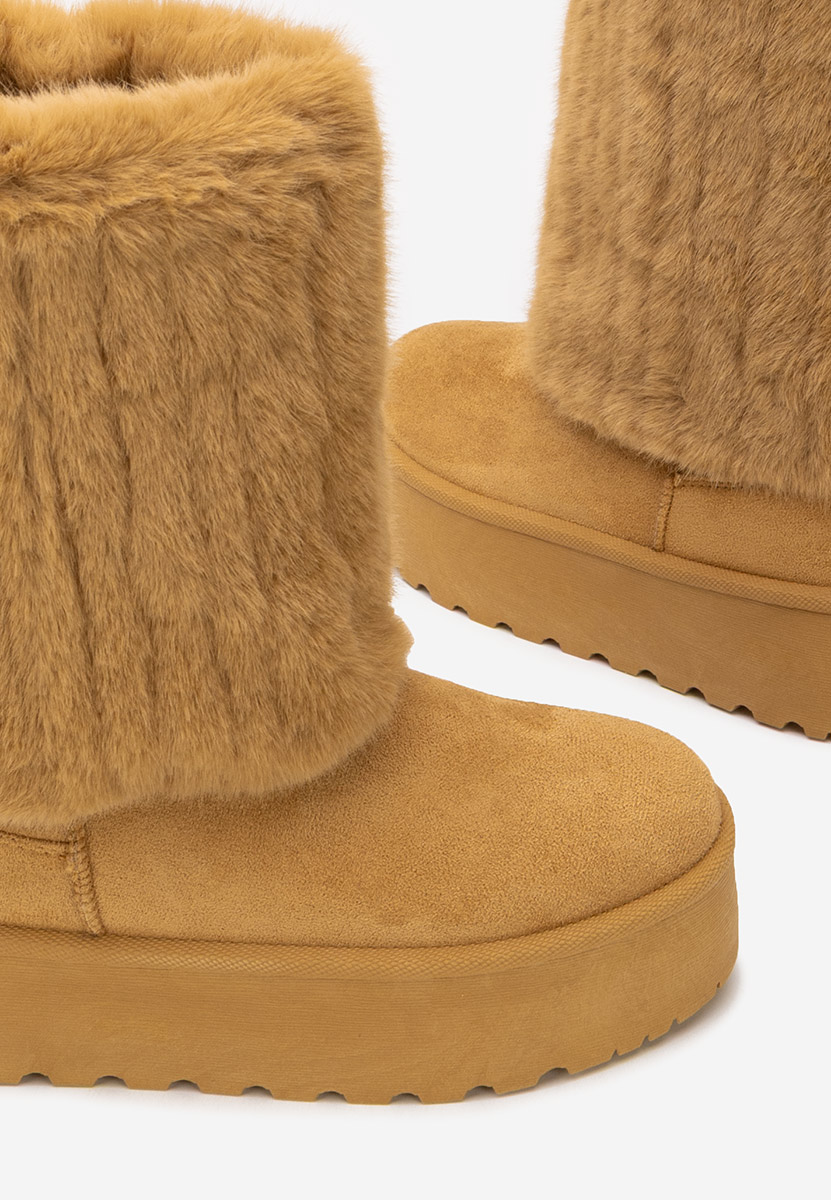 Camelowe zimowe buty damskie Myria V2