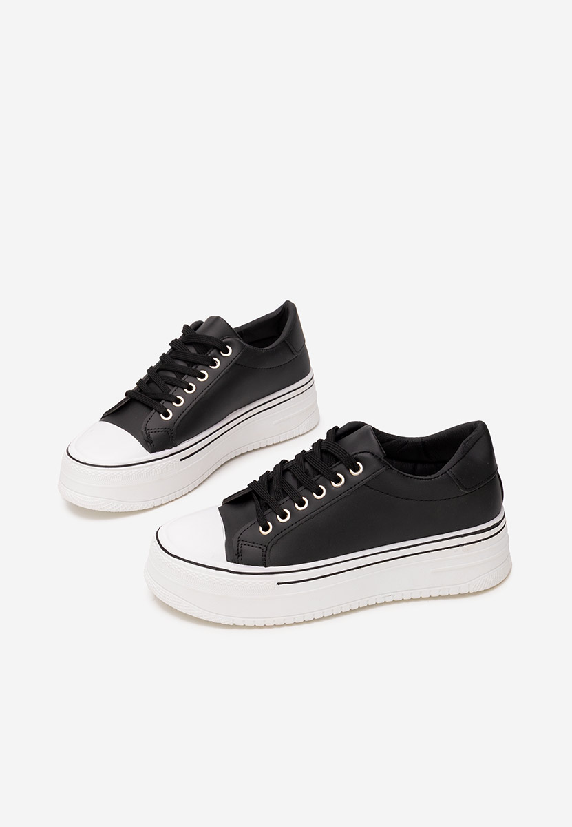 Czarne trampki damskie Loleta V3