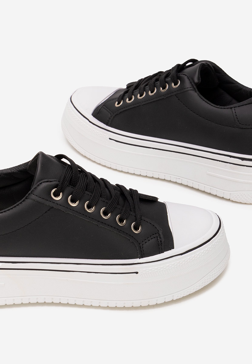 Czarne trampki damskie Loleta V3