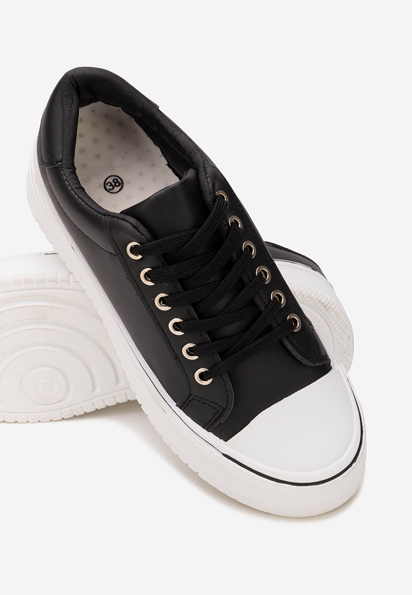 Czarne trampki damskie Loleta V3