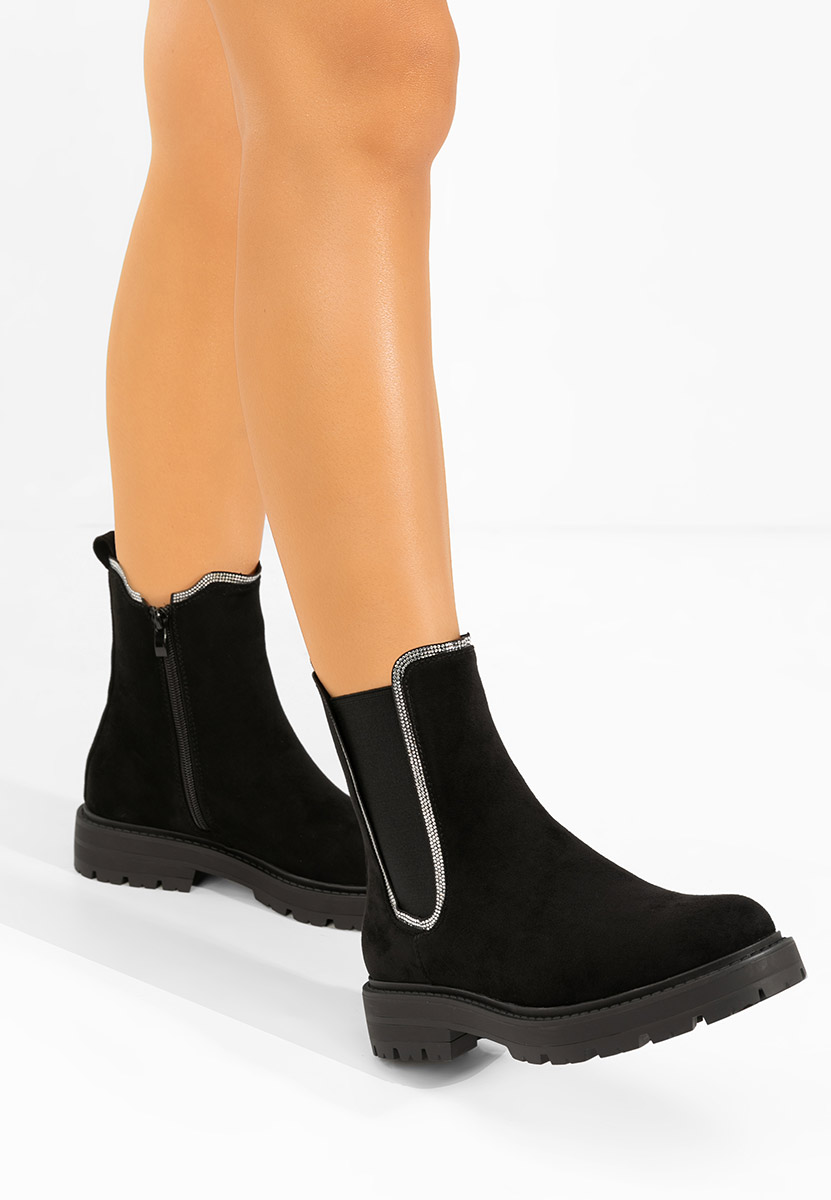 Czarne botki chelsea Brisaya V2
