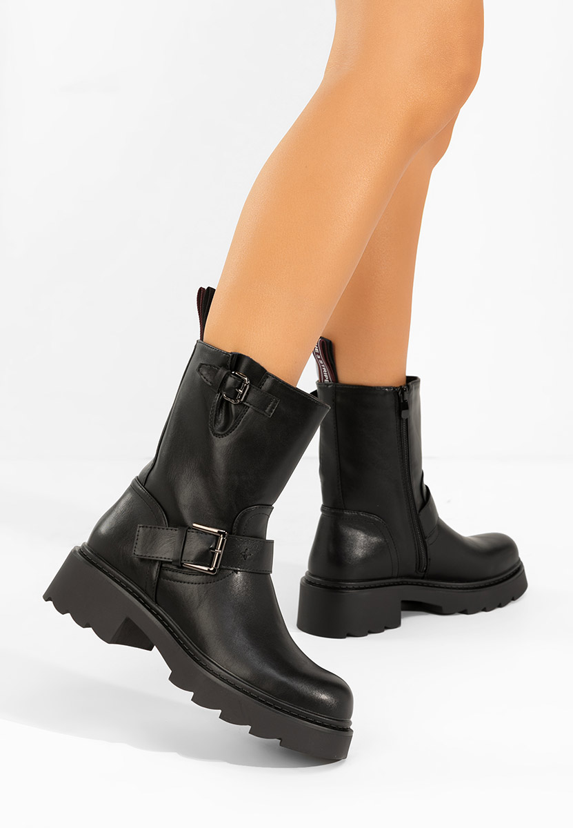 Czarne kozaki damskie Diany Czarne kozaki damskie Diany