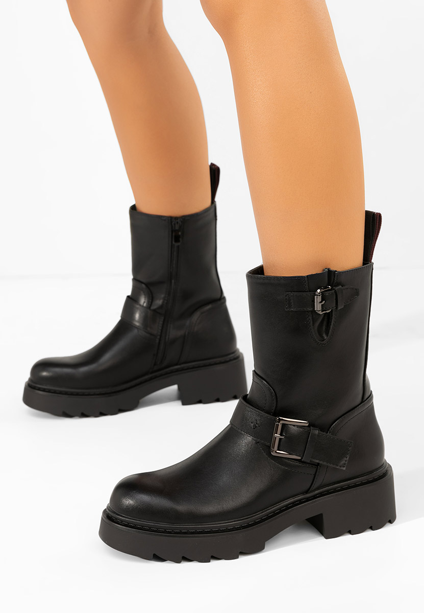 Czarne kozaki damskie Diany Czarne kozaki damskie Diany