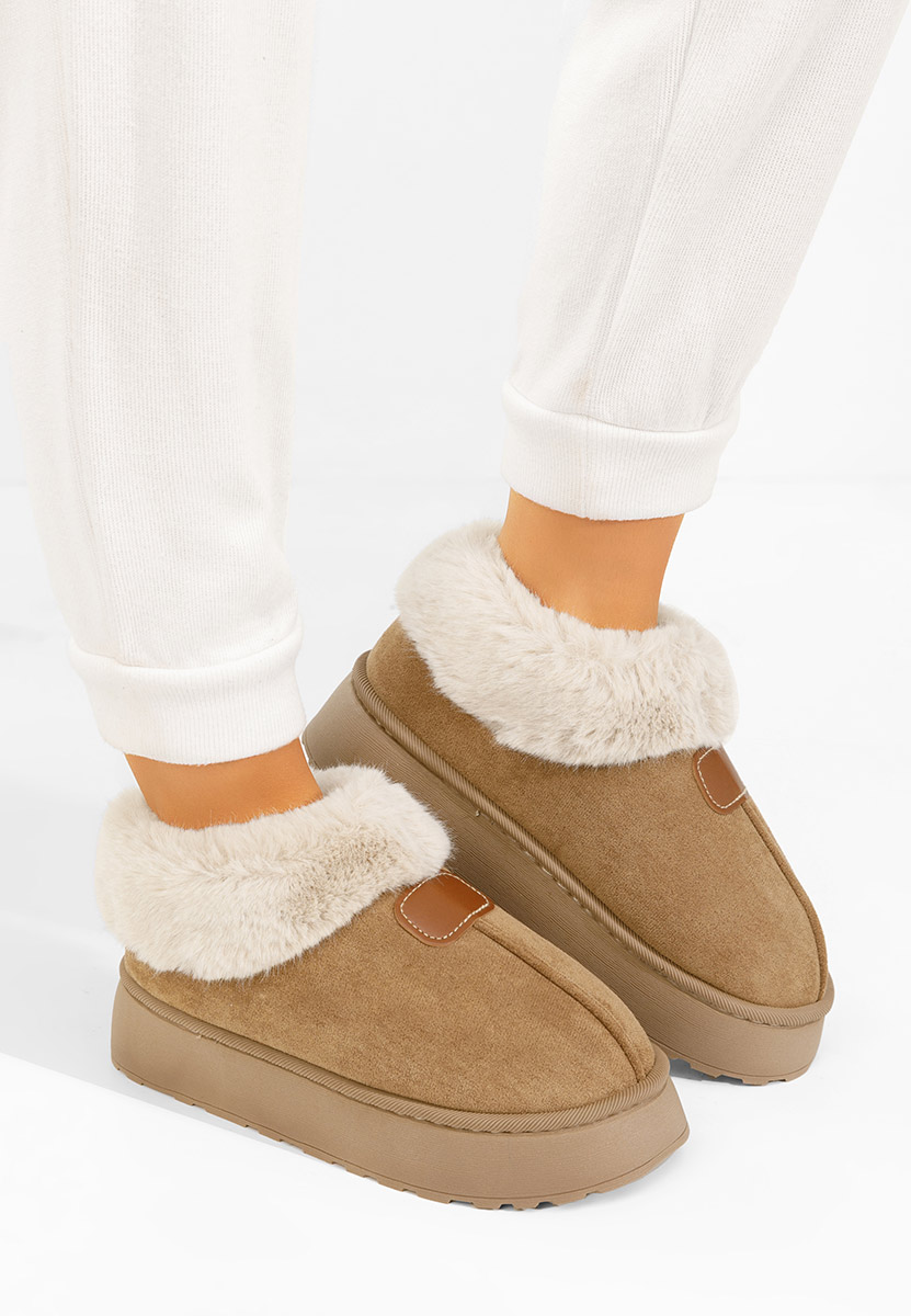 Khaki botki na platformie Elarva Khaki botki na platformie Elarva