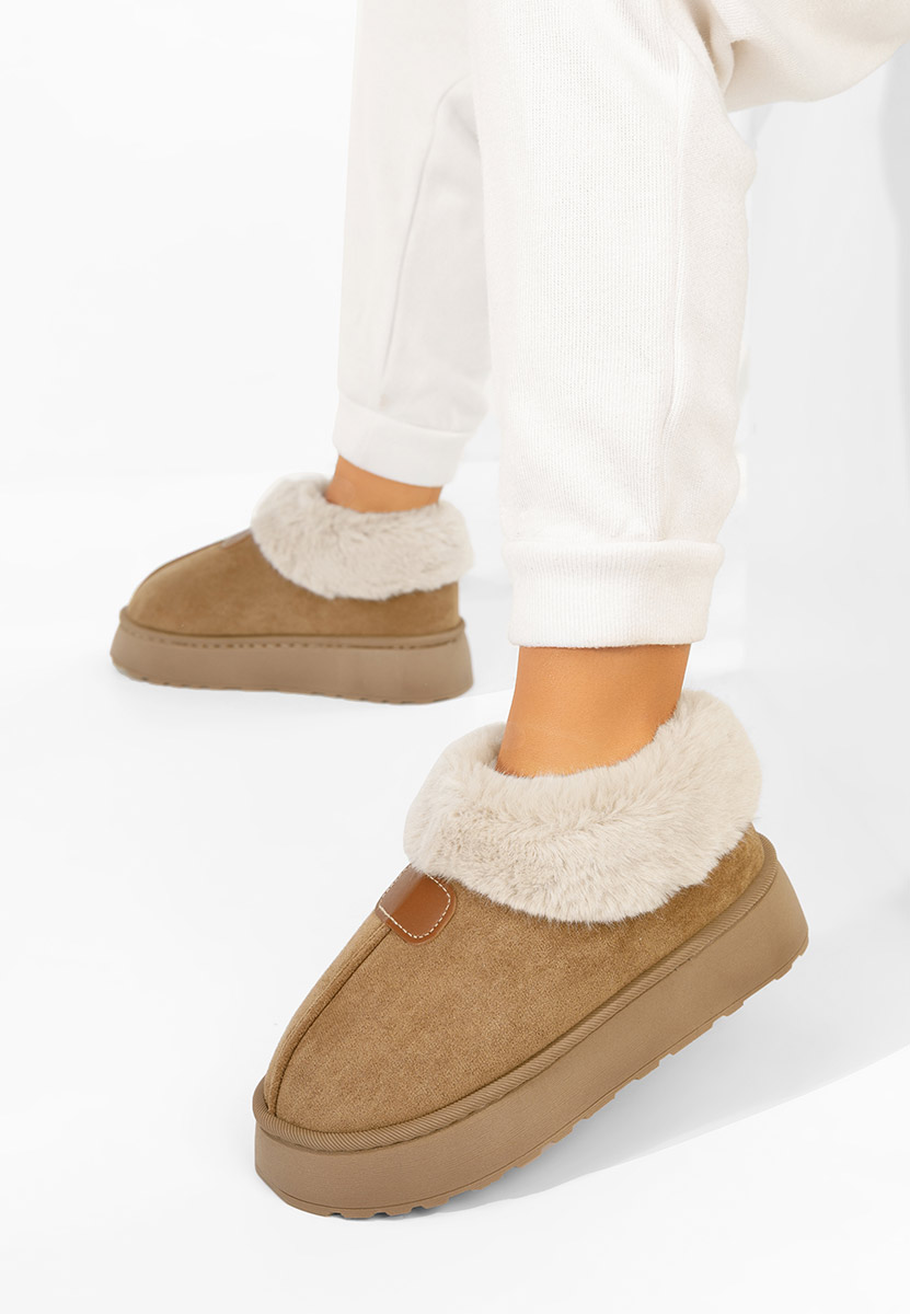 Khaki botki na platformie Elarva Khaki botki na platformie Elarva