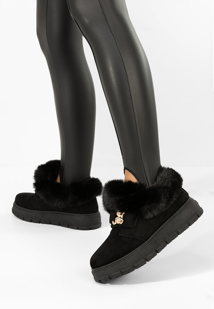 Czarne drewniaki Amilce