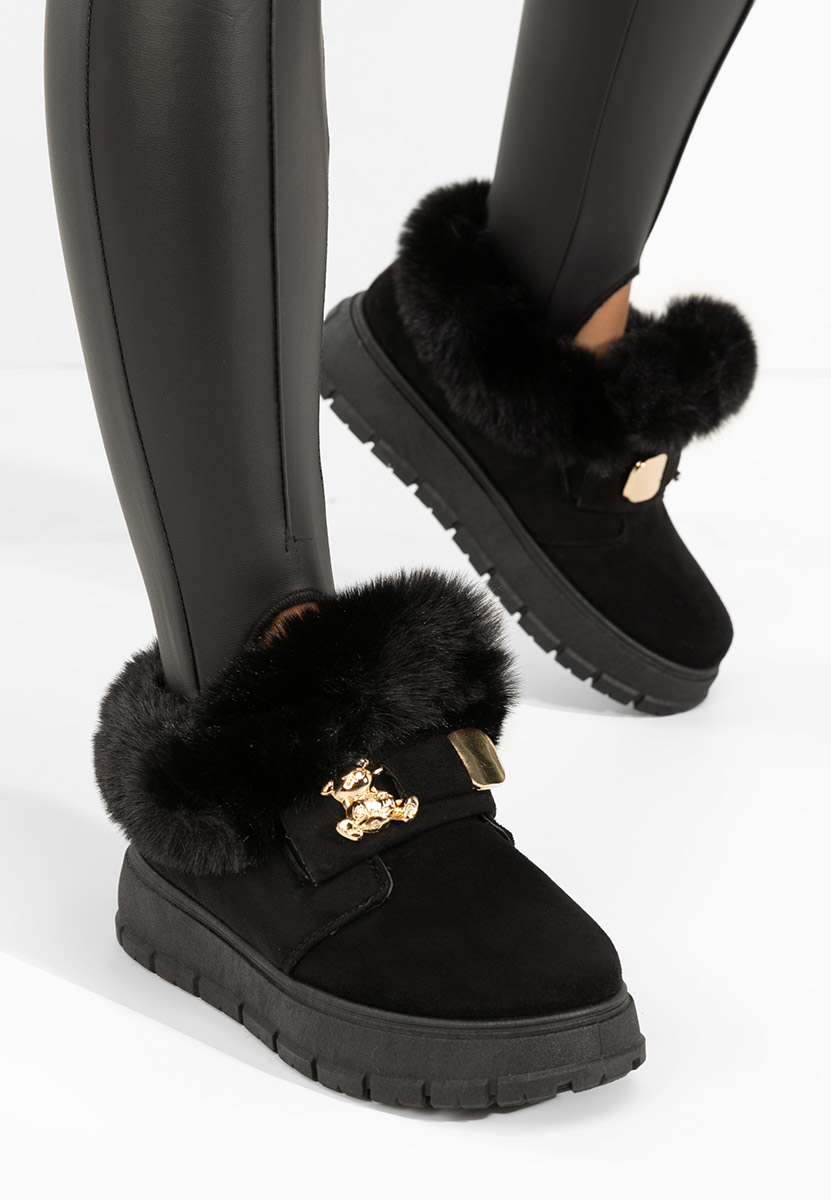 Czarne drewniaki Amilce