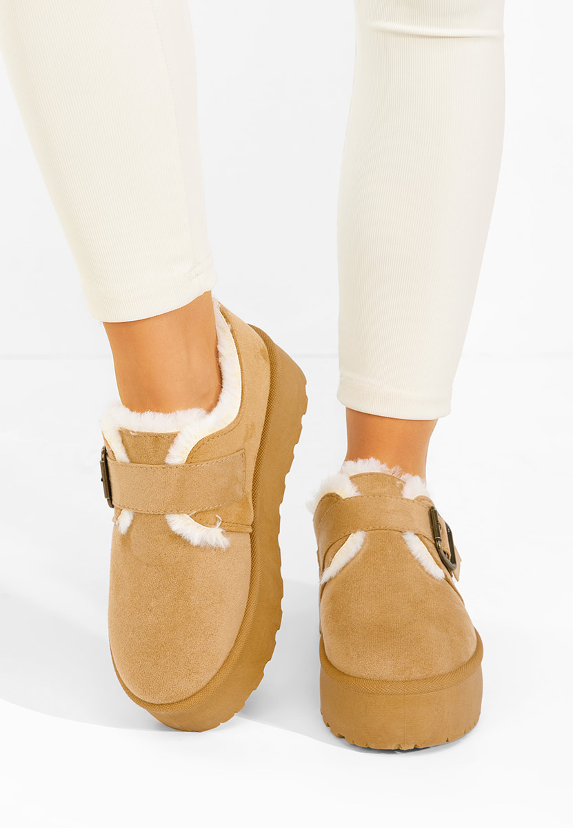 Camelowe botki damskie ocieplane Suzie Camelowe botki damskie ocieplane Suzie