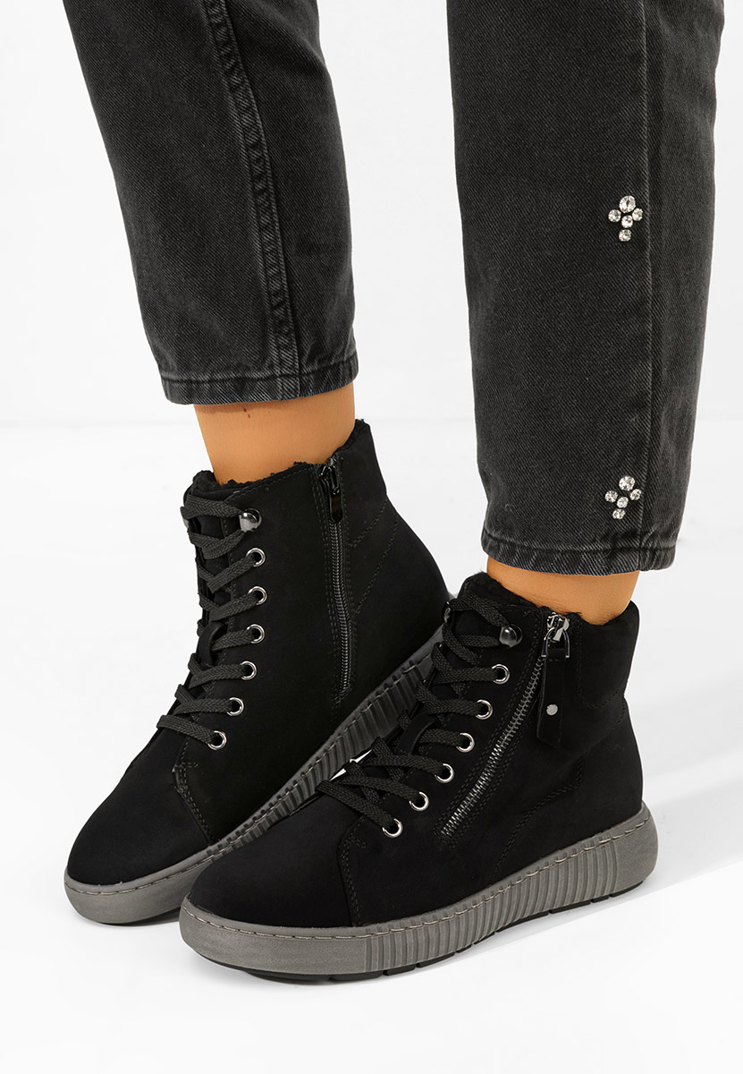 Czarne sneakersy High-top Rilisa