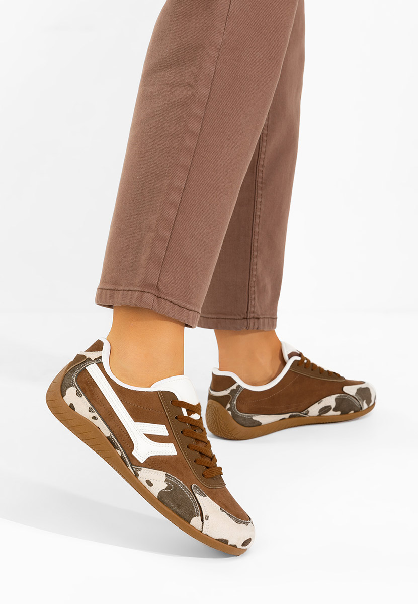 Wężowe sneakersy damskie Evoria