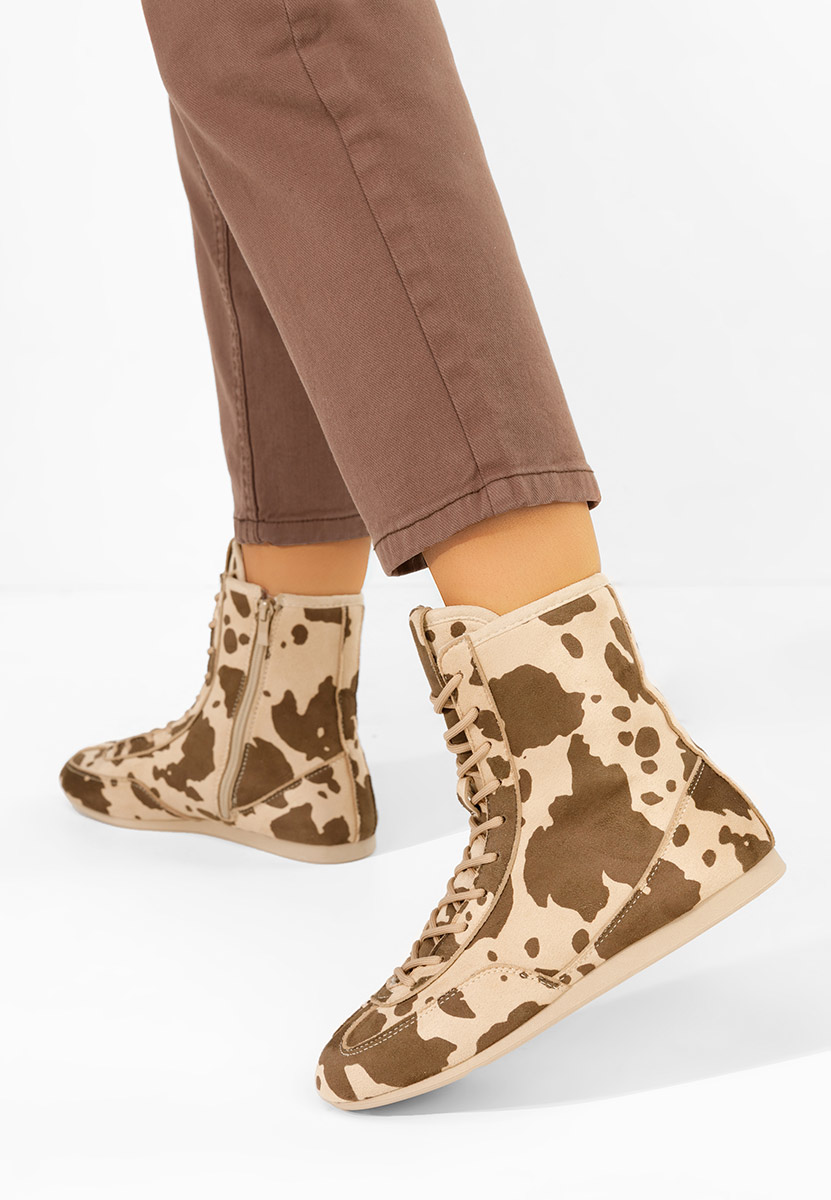 Wężowe trampki wysokie damskie Rodnei