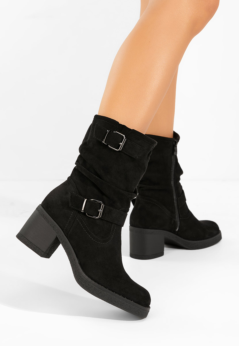 Czarne kozaki damskie Stefiana V2 Czarne kozaki damskie Stefiana V2