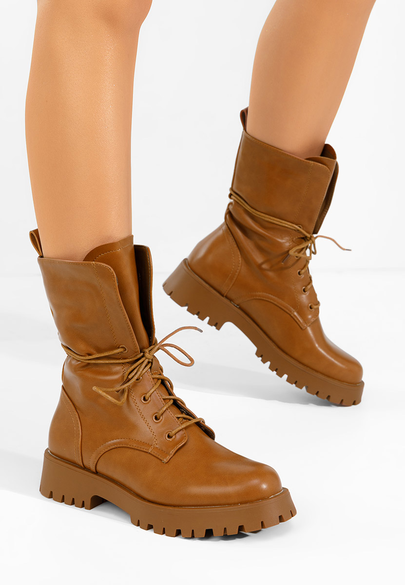 Camelowe workery damskie Solvia